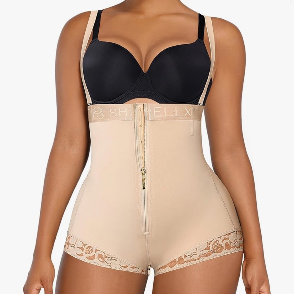 Nude High-Waist Sculpting Shapewear Bodysuit